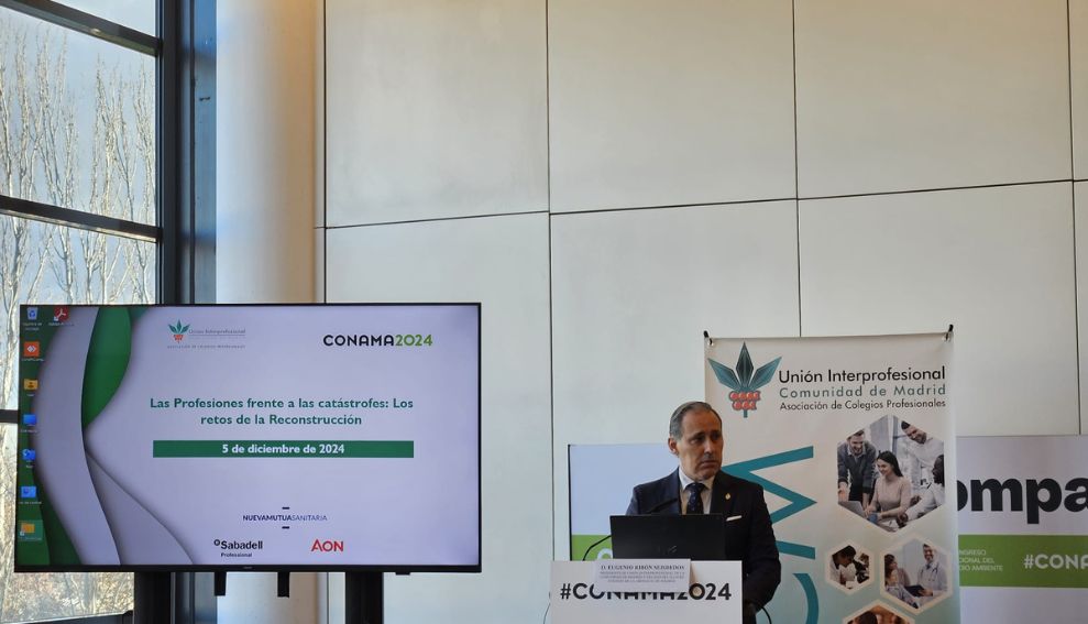 Eugenio Ribón inaugura el foro de UICM en el Congreso Nacional del Medio Ambiente: “Las profesiones son clave en la reconstrucción tras las catástrofes”