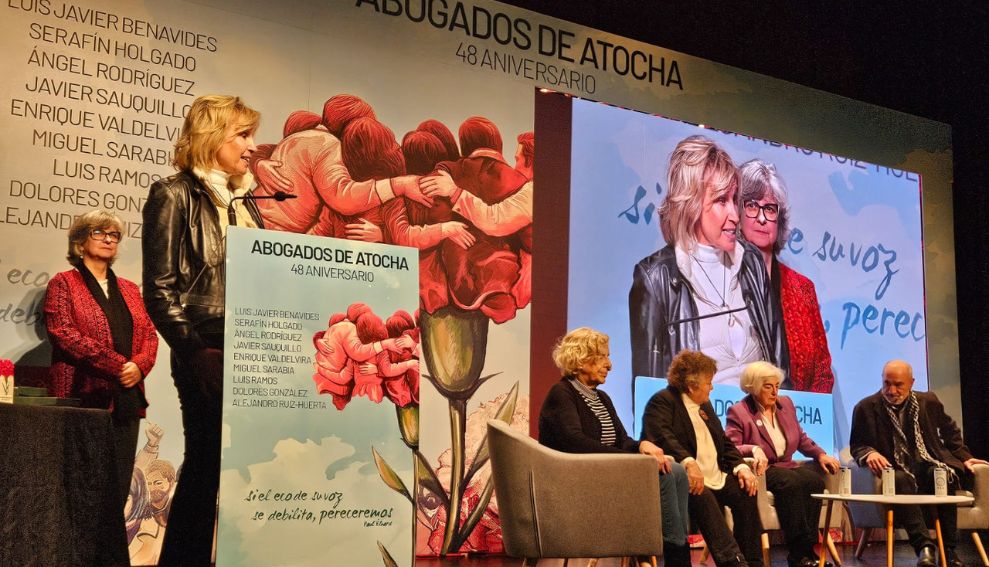 La Vicedecana del ICAM homenajea a los Abogados de Atocha en el acto conmemorativo celebrado en el Auditorio Marcelino Camacho: “Fueron auténticos héroes de nuestra democracia”