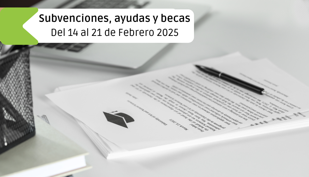 Subvenciones, ayudas y becas: Del 14 al 21 de febrero 2025