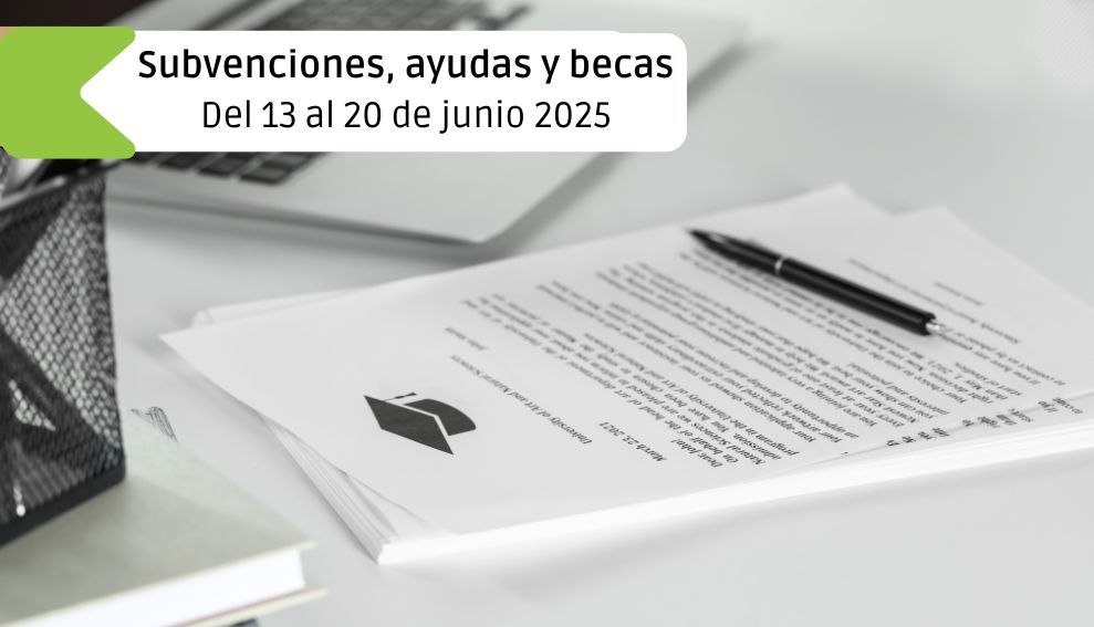 Subvenciones, ayudas y becas: Del 13 al 20 de junio 2025