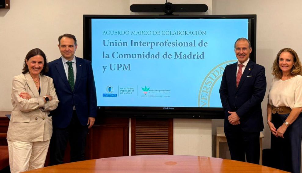 Eugenio Ribón suscribe un acuerdo entre UICM y la Universidad Politécnica de Madrid para impulsar la conexión entre el ámbito universitario y el ejercicio profesional