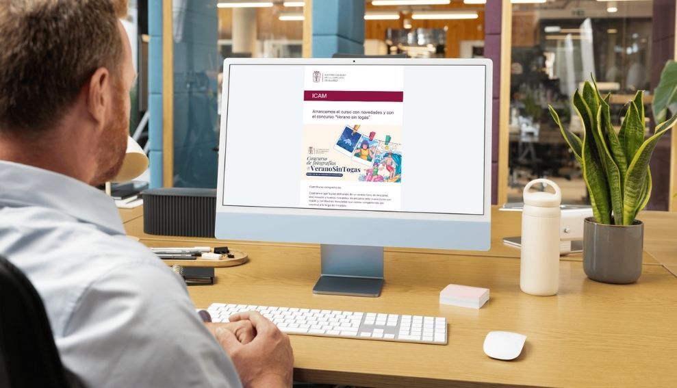 El ICAM renueva el diseño de sus comunicados para facilitar a los colegiados/as una comunicación más clara y cercana