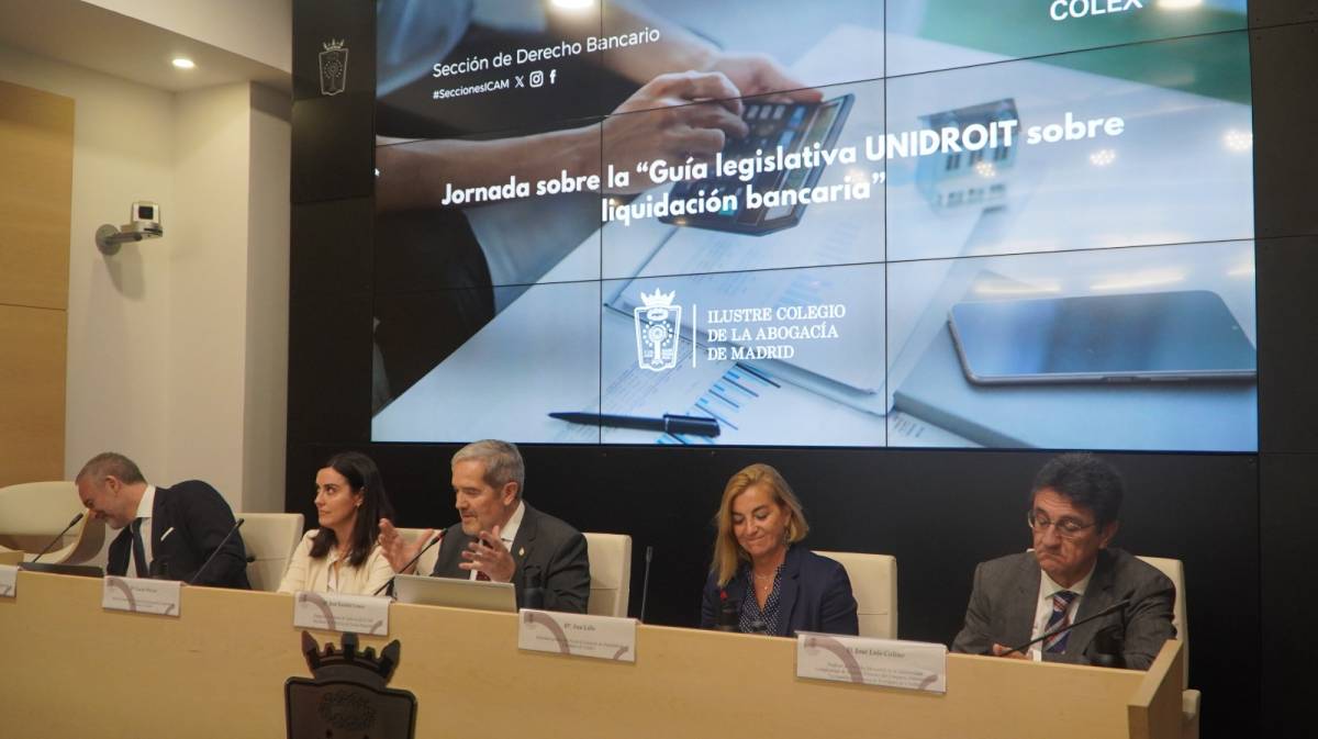 La Sección de Derecho Bancario del ICAM aborda en una jornada los retos de la liquidación bancaria y el papel de la Guía UNIDROIT