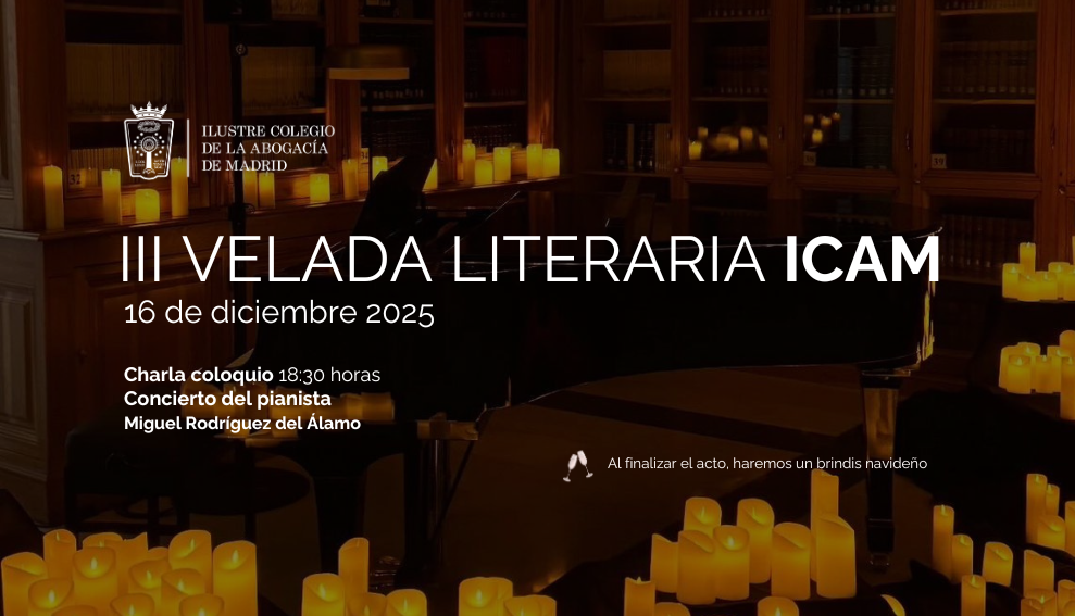 III Velada Literaria ICAM: charla coloquio con Eduardo Trigo y recital de piano a la luz de las velas