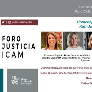 Foro Justicia ICAM especial homenaje a Ruth Bader Ginsburg