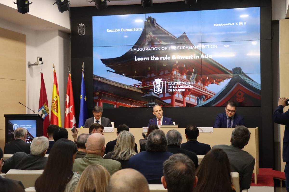 El ICAM inaugura la Sección Euroasiática con el objetivo de fortalecer las relaciones jurídicas y comerciales con Asia