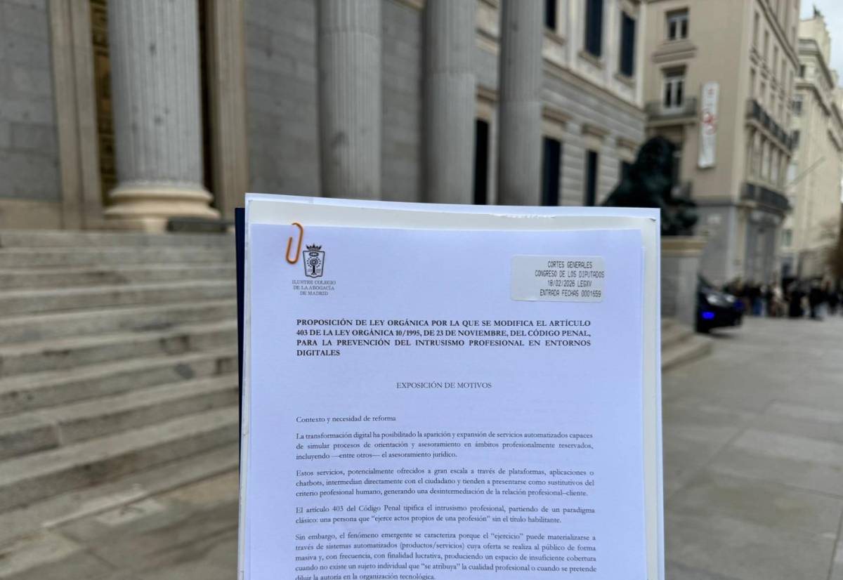 El ICAM propone reformar el Código Penal para frenar el “neointrusismo digital” en el asesoramiento jurídico con IA