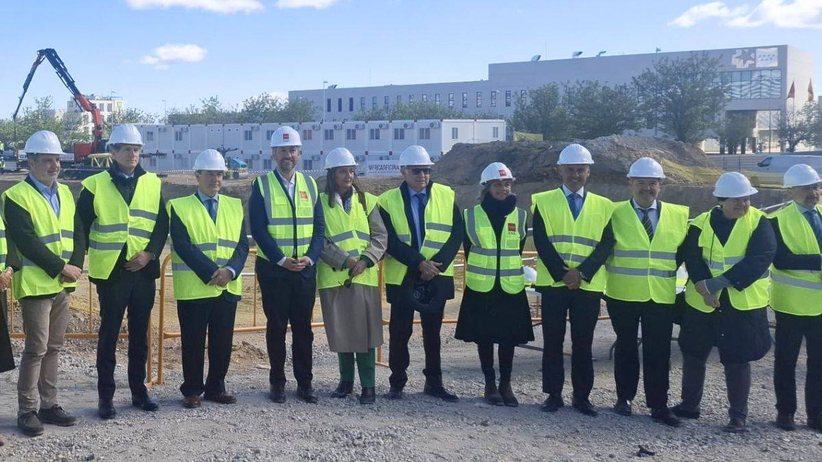 Eugenio Ribón y José Ramón Couso visitan la segunda fase de las obras de la Ciudad de la Justicia