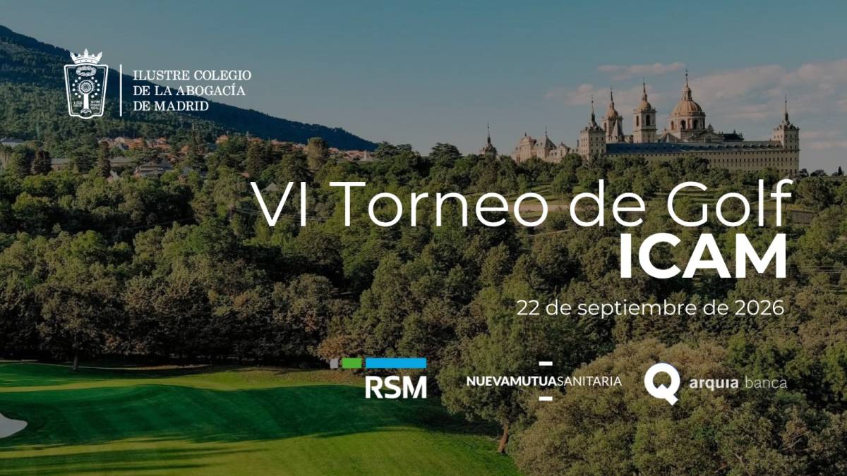 El ICAM celebrará el VI Torneo de Golf el próximo 22 de septiembre en el Real Club de Golf La Herrería