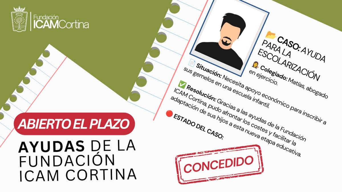 La Fundación ICAM abre nuevas ayudas al estudio para apoyar a las familias en el inicio del curso