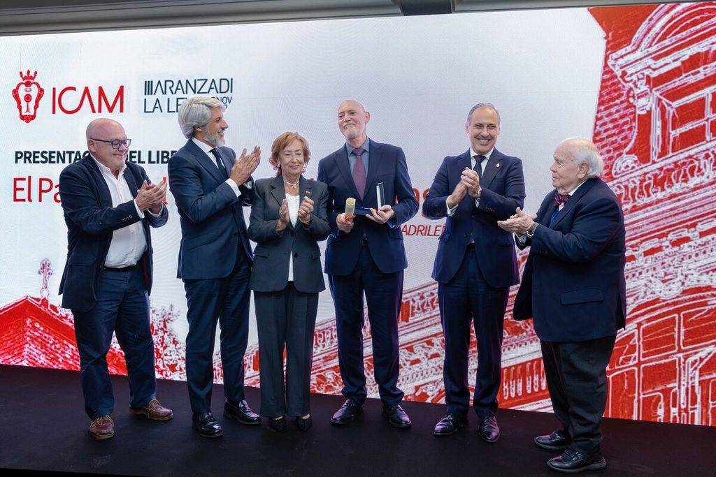 El Decano Eugenio Ribón reivindica la memoria del ICAM en la presentación del libro sobre el Palacio de Portago: «El colegio permanece»