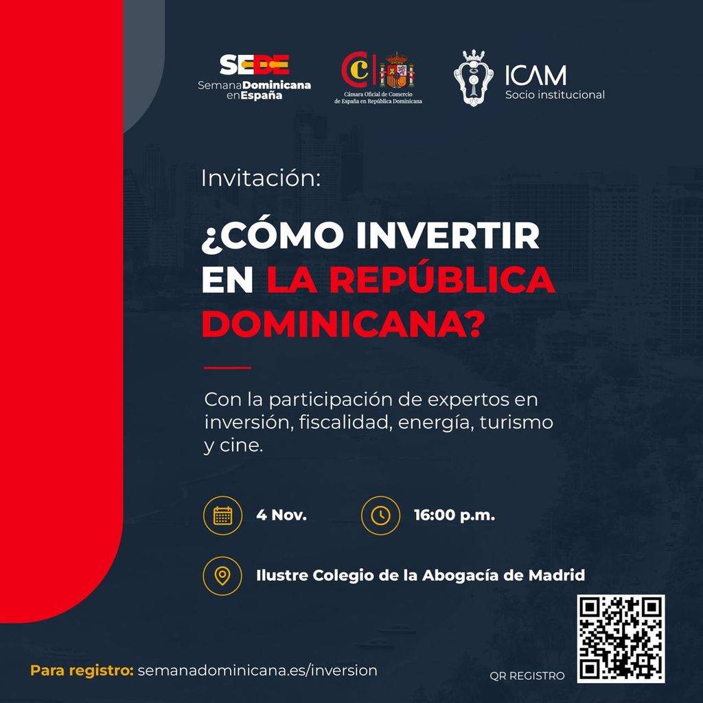 El ICAM acoge la jornada “¿Cómo invertir en la República Dominicana?” en el marco de la Semana Dominicana en España 2026