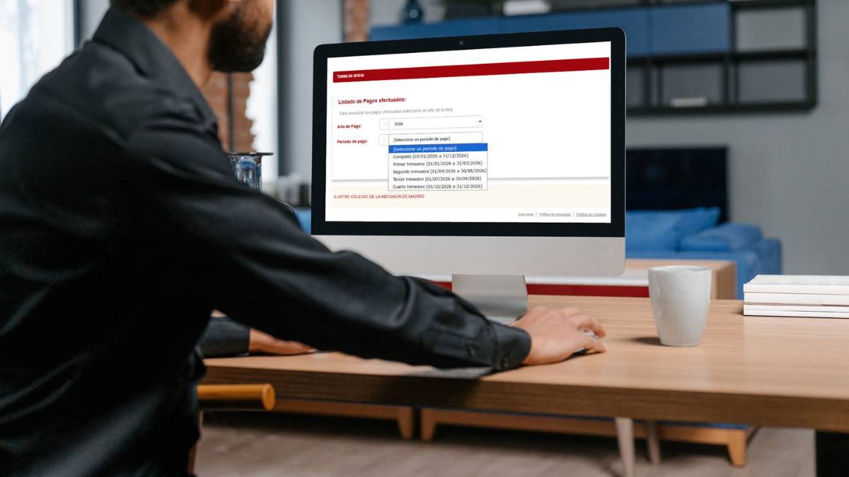 El ICAM mejora la consulta de pagos del Turno de Oficio para facilitar la preparación de las declaraciones trimestrales